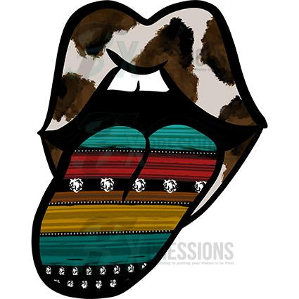 Cowhide and Serape mouth
