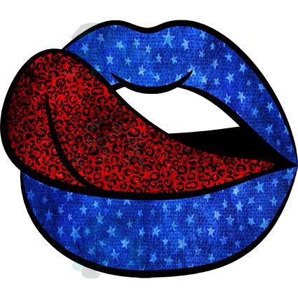 Blue Stars Lips