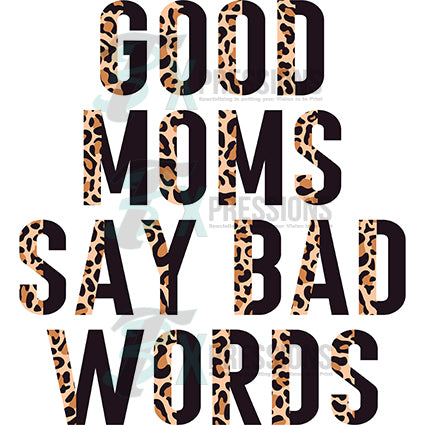 Good Moms Say Bad Words Full-Length Apron With Pocket