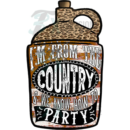 I'm from the country