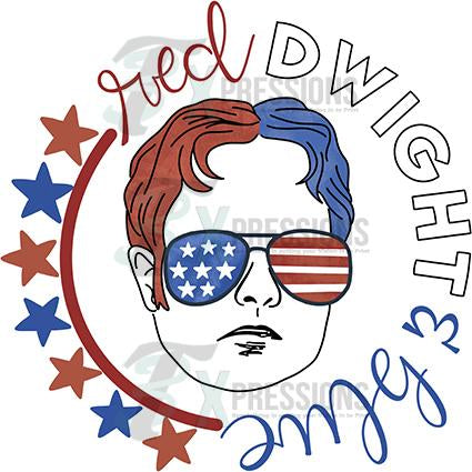 Red DWIGHT and Blue