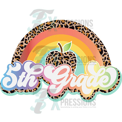 5th Grade Leopard Rainbow