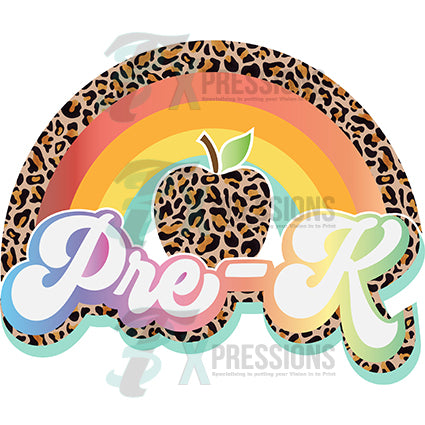Pre-K leopard rainbow