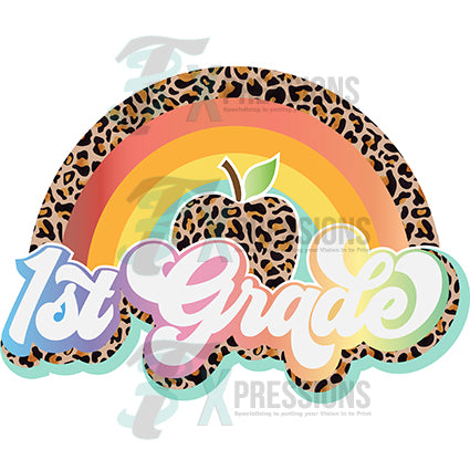 1st Grade Leopard Rainbow