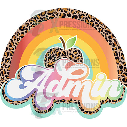 Admin Leopard Apple Rainbow