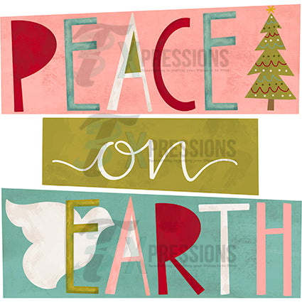 Peace on Earth color block