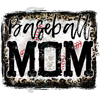 Baseball Mom Leopard Happy Mother's Day By ChippoaDesign | TheHungryJPEG