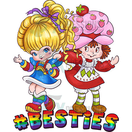 Besties Rainbow Brite Strawberry Shortcake - Bling3t