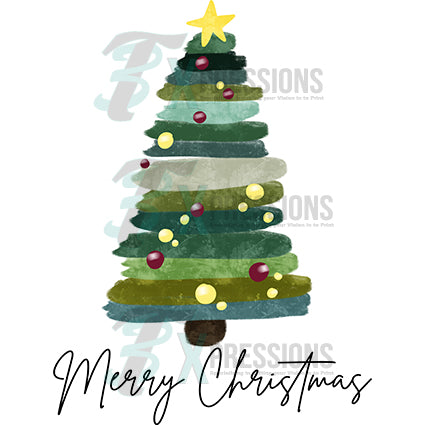 Merry Christmas Tree Happy New Year Simple Card Stock Illustration -  Illustration of positive, lsnowfall: 156709956