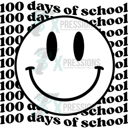 100th day school clipart black and white