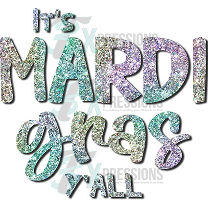 Its Mardi Gras Y’all Colorful Bling