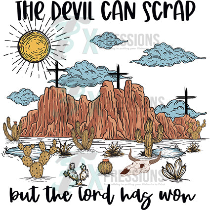 The Devil can scrap but the lord has won color