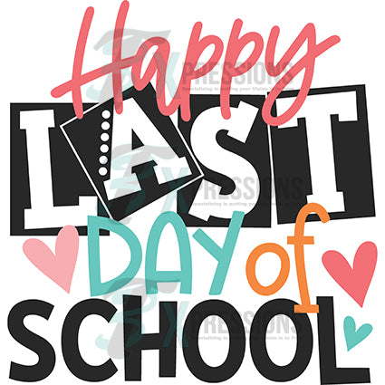 Happy Last Day of School colorful