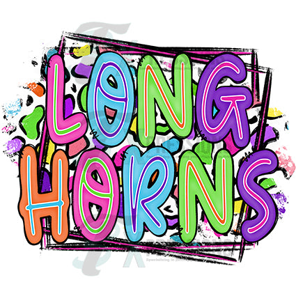 Longhorns colorful