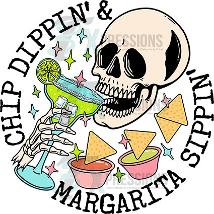 Chip Dippin' & Margarita Sippin' Tumbler - Wacky Vinyl Whatnots, LLC