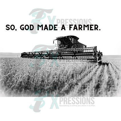 Farmer Gift; popular So God Made a Farmer Print with Custom Photo; Personalized Christmas Gift Idea for Farmer; Gift for Grandfather; Gift for Dad