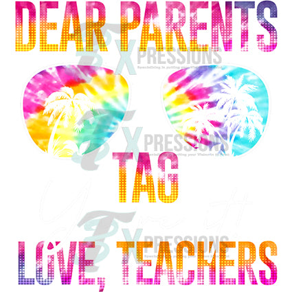 Dear parents tag