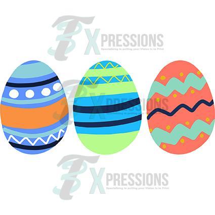 Pink Three Boy Easter Eggs