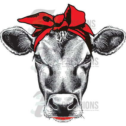 Cow- Red scarf - bling3t