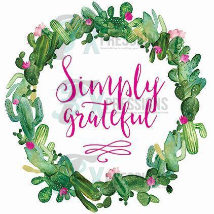 Simply Grateful Cactus