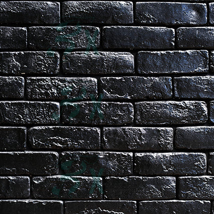 Plain Black Brick Wall Backdrop