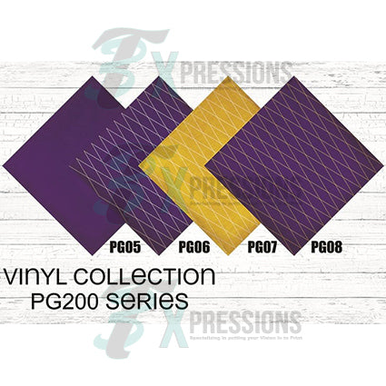Purple and Gold Diamond Vinyl Collection - Bling3t